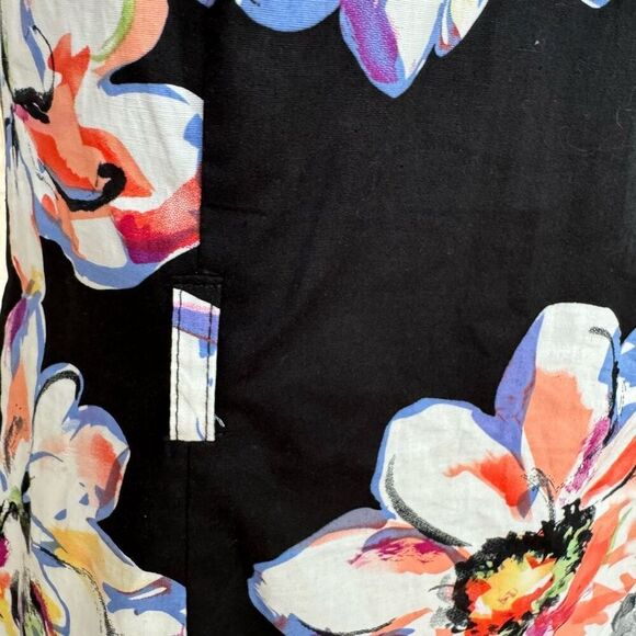 OLIVIA MATTHEWS floral DRESS 100% cotton SIZE 8 belt loops, no belt included - Picture 10 of 10
